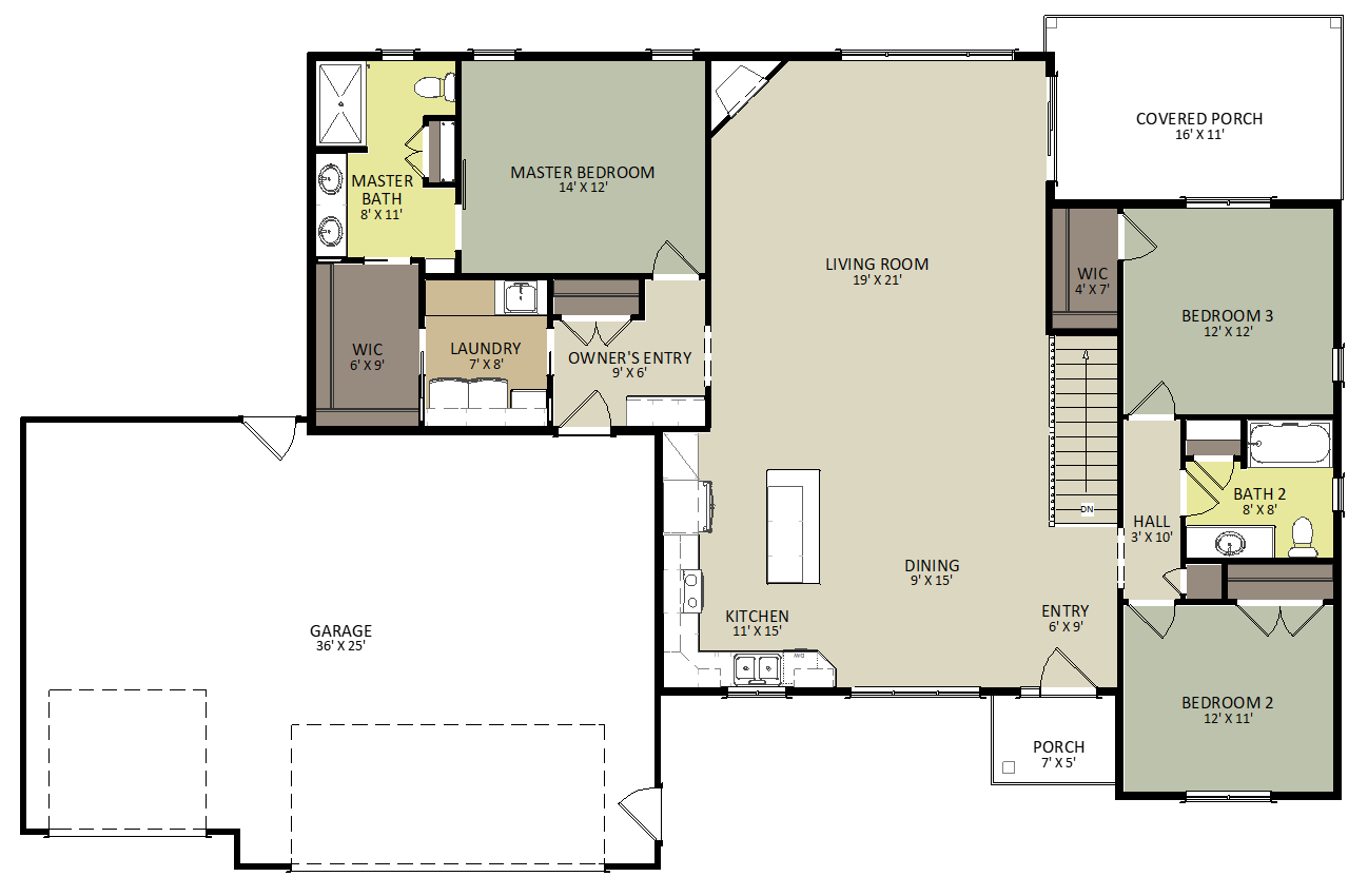 Woodland First Floor Floor Plan